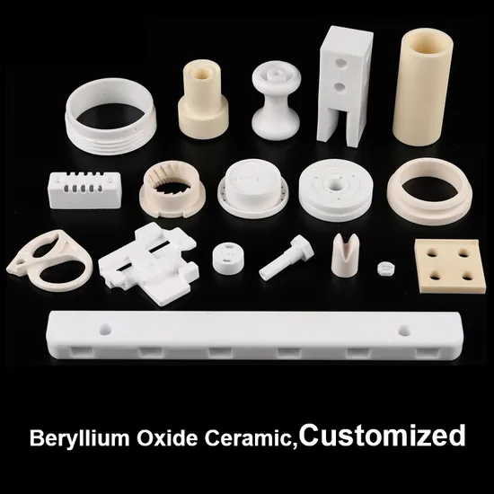 Rongsheng High Performance Beryllium Oxide/Beryllia/Beo Ceramic Substrate/Plate/Tube/Pipe/Sleeve/Ring/Rod